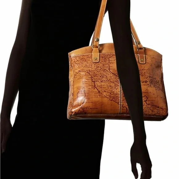 Patricia Nash Women's Poppy Top Zip Tote Handbag - Italian Leather, Double Shoulder Straps, Multiple Pockets - View #10
